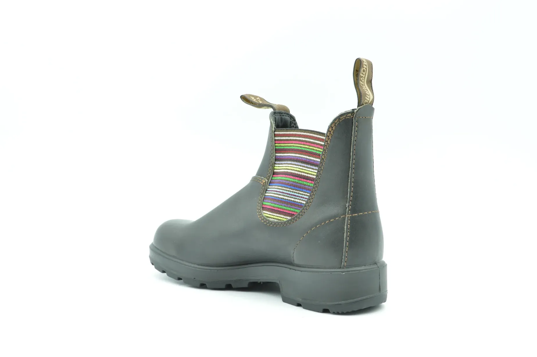 BLUNDSTONE 1409 Original Stout Brown Striped Elastic