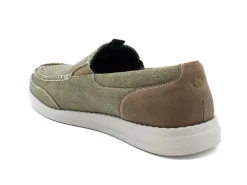 NUNN BUSH BREWSKI  CANVAS MOC TOE VENETIAN SLIP ON